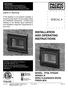 SERIAL # INSTALLATION AND OPERATING INSTRUCTIONS SAFETY NOTICE MODEL: FP30, FP30AR SERIES: B ZERO CLEARANCE WOOD FIREPLACE