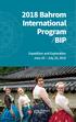 2018 Bahrom International Program / BIP