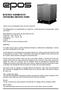 M SERIES SUBWOOFER OPERATING INSTRUCTIONS