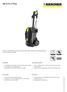 HD 5/12 C Plus. Compact, high performance pressure washer with unique stand-up or lay-flat operating positon and large carry handle.