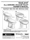 SeaLand. VacuFlush 3000, 3100, 3300, 3400 Series Toilets WARNING WARNING IMPORTANT NOTICE
