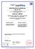 CERTIFICATE OF APPROVAL No CF 145 GEZE UK LIMITED