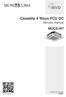 MVD. Cassette 4 Ways FCU DC Service manual MUCS-W7. CL04417 to CL04419 English.