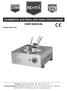 COMMERCIAL ELECTRICAL AND SAND COFFEE COOKER USER MANUAL