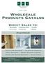 Wholesale Products Catalog