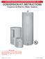 CONVERSION KIT INSTRUCTIONS Commercial Electric Water heaters