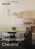 House Preparation Checklist
