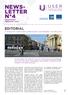 Newsletter N 4. for integrated, sustainable publicspace planning and management.
