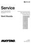 Service. Vent Hoods November Maytag Services