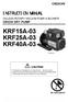 KRF15A-03 KRF25A-03 KRF40A-03