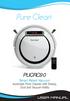 PUCRC90. Smart Robot Vacuum Automatic Floor Cleaner with Sweep, Dust and Vacuum Ability