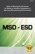 $ Guide to Meeting the Standards for Moisture Sensitive Components in Electronic Manufacturing Environments MSD - ESD
