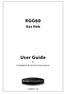 RGG60 Gas Hob User Guide