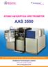 ATOMIC ABSORPTION SPECTROMETER AAS 3500 EPC / PRODUCTS / APPLICATION / SOFTWARE / ACCESSORIES / CONSUMABLES / SERVICES
