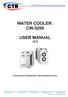 WATER COOLER: CW-5200 USER MANUAL