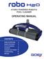 OPERATING MANUAL HYDRO POWERED ROBOTIC POOL CLEANER CONTENTS