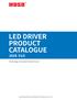 LED DRIVER NEW PRODUCT CATALOGUE Edition V1.0 SHEN ZHEN MOSO ELECTRONICS TECHNOLOGY CO.,LTD