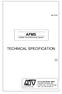 AFMS Audible Flow Monitoring System TECHNICAL SPECIFICATION