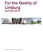 For the Quality of Limburg draft PEL2014