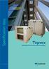 Specification data Topvex. Rotating or Cross flow heat exchanger.