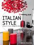 ITALIAN STYLE. design for beauty, design for less SPECIAL PROMOTION DESIGN YOUR STYLE