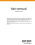 Ash removal. Instalation manual