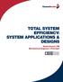 TOTAL SYSTEM EFFICIENCY: SYSTEM APPLICATIONS & DESIGNS. David Grassl PE Mechanical Engineer Principal