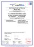 CERTIFICATE OF APPROVAL No CF 5527 TALLERES DE ESCORIAZA S.A.U.