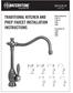 TRADITIONAL KITCHEN AND PREP FAUCET INSTALLATION INSTRUCTIONS