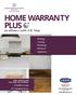 HOME WARRANTY. an alliance with A.B. May. Heating Cooling Plumbing Electrical Appliance