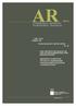 AR 2012/1. Arhitektura, raziskave Architecture, Research Housing Estate