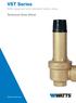 VST Series. INAIL approved and calibrated safety valves. Technical Data Sheet. WattsIndustries.com