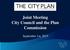 Joint Meeting City Council and the Plan Commission. September 1st, 2015