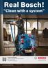 Clean with a system. Range for 2015/2016 Click & Clean dust extraction systems Blue power tools: For trade and industry.