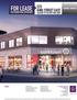 FOR LEASE 573 KING STREET EAST TORONTO, ONTARIO ADJACENT TO THE WEST DON LANDS OUTSTANDING RETAIL OPPORTUNITY CONTACT: