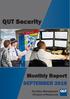 QUT Security. Monthly Report SEPTEMBER Facilities Management Division of Resources