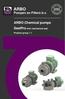 ARBO Chemical pumps SealPro with mechanical seal. Product group 1.1