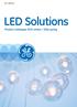 GE Lighting. LED Solutions Product catalogue 2015 winter / 2016 spring