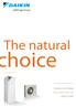 The natural. hoice installer leaflet. DAikin Altherma low temperature heat pump