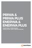PRIWA & PRIWA PLUS ENERWA & ENERWA PLUS CONDENSING COMBI BOILERS INSTALLATION, USER & SERVICE MANUAL
