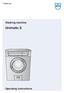 V-ZUG Ltd. Washing machine. Unimatic S. Operating instructions