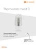 Thermostatic head B. Thermostatic heads Secured model designed for public buildings