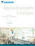 Applied systems. Catalogue. Climate comfort. All Seasons. Heating. Air Conditioning. Applied Systems. Refrigeration