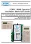 VCM-X / RNE Operator Interfaces Technical Guide