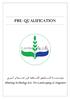 PRE- QUALIFICATION. Planting Technology Est. For Landscaping & Irrigation