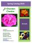 Spring Catalog Garden Centre. Annuals. Located at: Parkside High School CTE