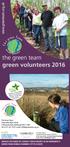 the green team green volunteers 2016