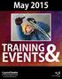 May 2015 TRAINING EVENTS&
