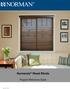 March, Normandy Wood Blinds. Program Reference Guide