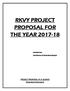 RKVY PROJECT PROPOSAL FOR THE YEAR